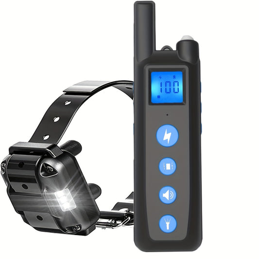 Remote Dog Training Collar with 3 Modes – Vibration, Sound & Static, Adjustable Nylon Strap, Rechargeable E-Collar