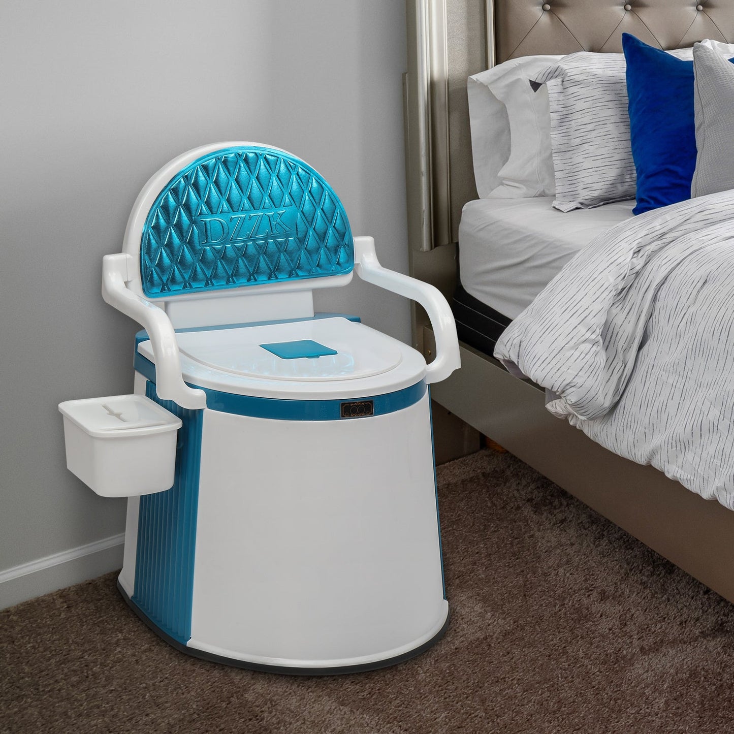 Portable Toilet for RV Camping – Lightweight Porta Potty, 330 LB Capacity, Detachable Inner Bucket, Doubles as Chair, for Boat, Van