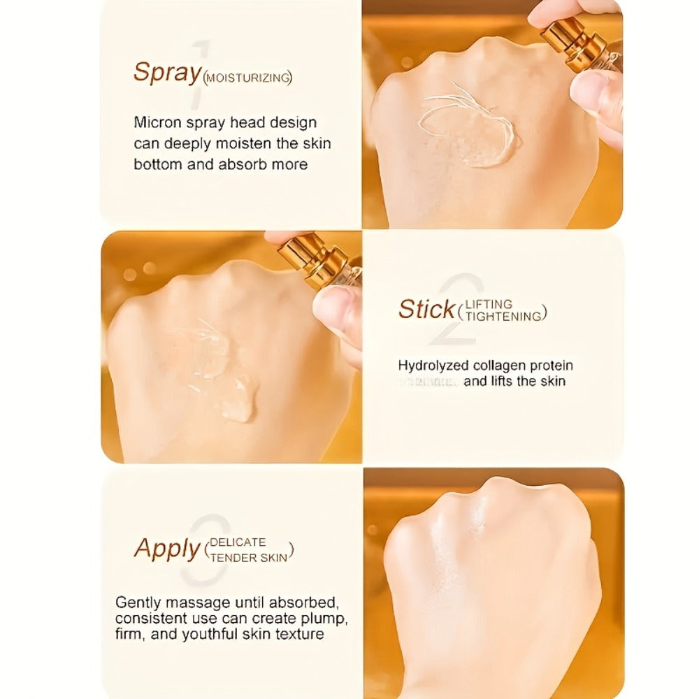 Collagen Protein Thread Lift Set Instant Face Absorbable Silk Fibroin Serum Threads Face Essence Gift Set