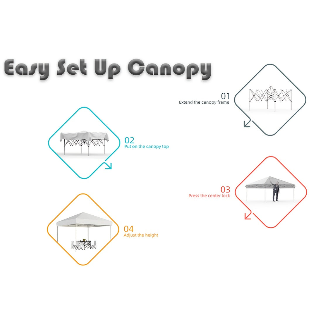 Canopy Tent Portable Waterproof | Oxford Camping Market Patio Outdoor