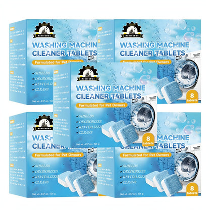 Washing Machine Cleaner Tablets Deep Cleaning Descaler for HE Front Loader Top Load Washer for Entryways, Bedrooms and Living Spaces