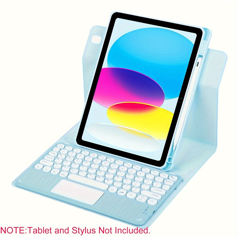 360° Rotatable iPad Keyboard Case with Backlit Keys, Trackpad & Apple Pencil Holder, Compatible with iPad Pro 11"