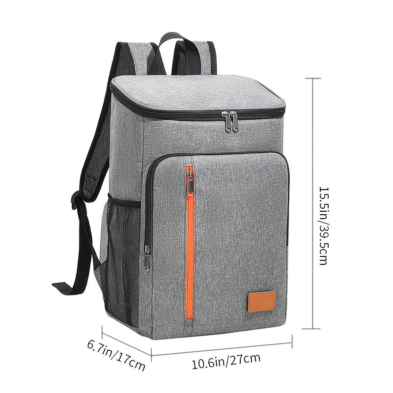 Insulated Cooler Backpack 30+ Can Capacity – Leakproof Shoulder Bag for BBQ, Lunch, Camping & Outdoor Travel, Works with Ice Packs