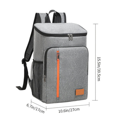 Insulated Cooler Backpack 30+ Can Capacity – Leakproof Shoulder Bag for BBQ, Lunch, Camping & Outdoor Travel, Works with Ice Packs