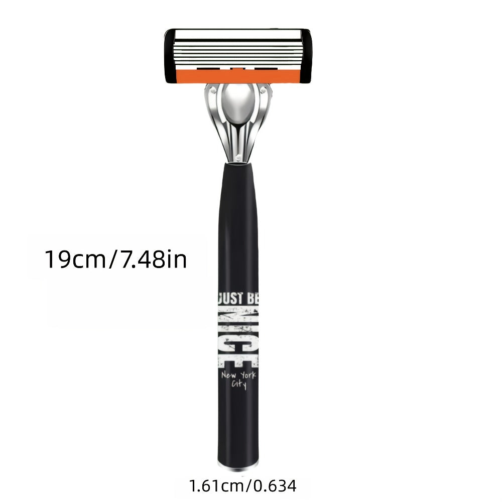 Men's Safety Razor Set with Replacement Blades - Handle Double Edge Razor for Shaving & Beard Grooming