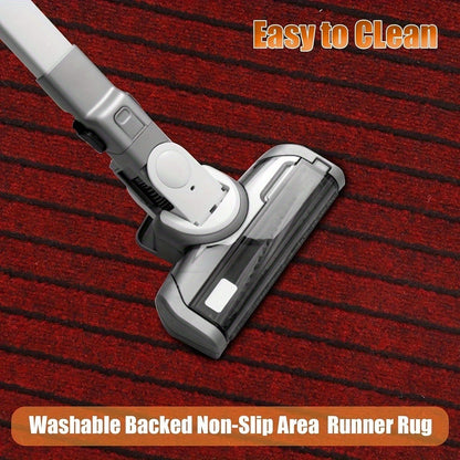 Runner Carpet with Rubber Backing - 1800G/sqm Indoor Outdoor Rug, Hallway, Entryway, Laundry Room & Balcony Runner Mat