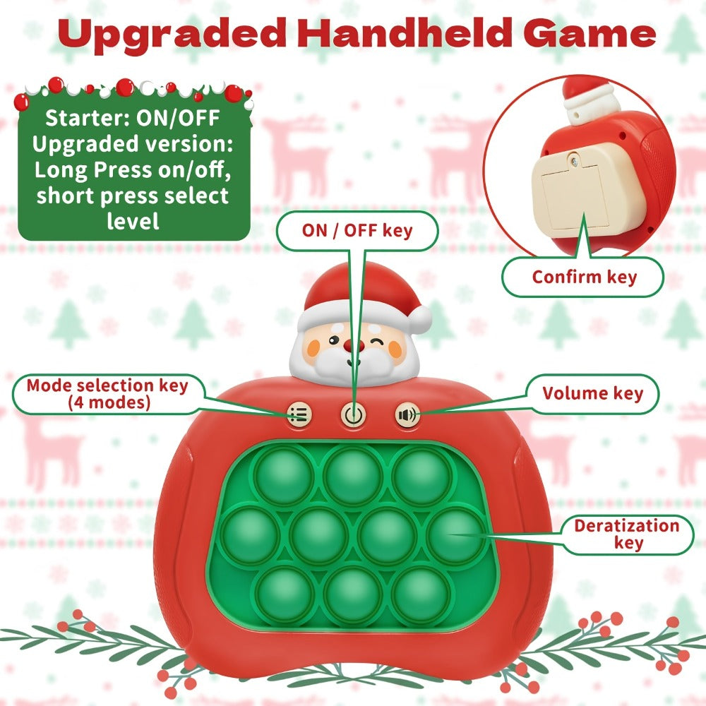 Santa Claus Pop Up Brain Game Toy for Kids with the Listed Color, Size or Set Options for Everyday Use