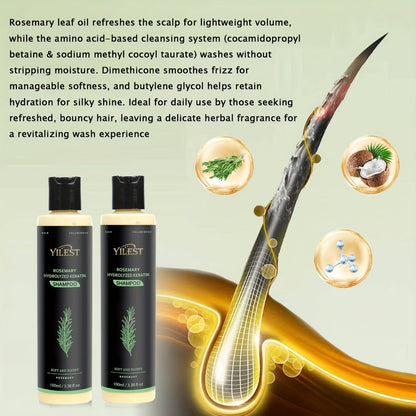 Rosemary Shampoo for Hair Growth & Volume – Enriched with Rosemary Extract, Amino Acids & Plant Squalane | Strengthening