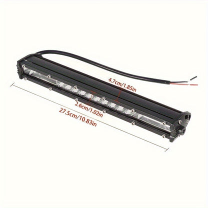 Off-Road LED Light Bar Kit 2x10 Inch Bar + 4x4 Inch Spot Lights – High-Intensity Driving Lights for Jeep Truck SUV Car 4x4 Off-Road