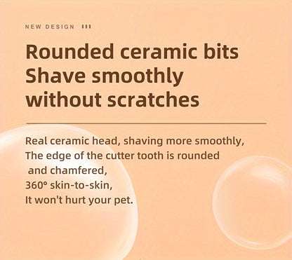 Pet Hair Clipper, Peaurum White Grooming Trimmer with Wide Cutter Head and Standard Accessory Package for Dogs and Cats