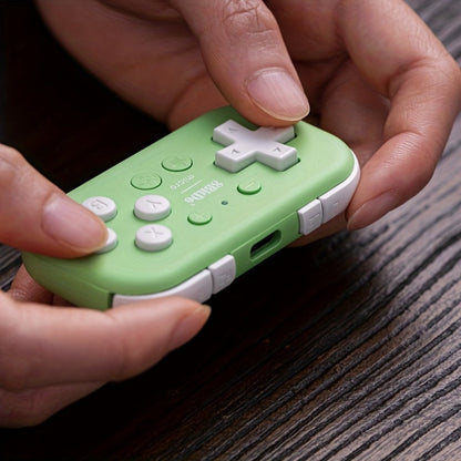 8BitDo Micro Bluetooth Gamepad Pocket Mini Controller for Nintendo Switch Android Raspberry Pi – Keyboard Mode Support Green