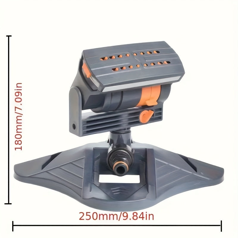 360° Rotating Garden Sprinkler Tower Head – Adjustable Swing Coverage, Lawn & Flower Bed Irrigation, Easy Install