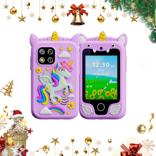 Explorer Toy Phone in Pink, Purple or Green with Dual Cameras, Touchscreen Interface and 8GB Label