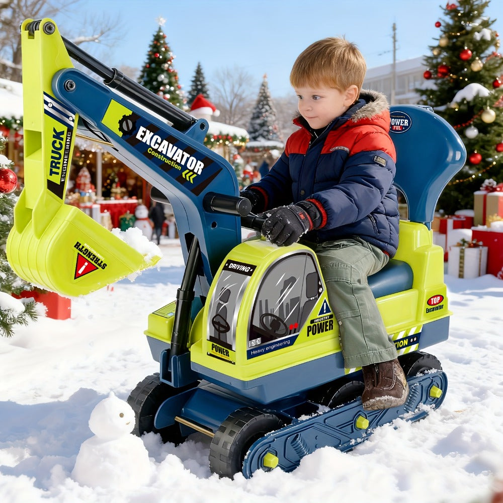 Kids Ride-On Construction Truck Large Manual-Powered Engineering Vehicle with the Listed Color, Size or Set Options for Everyday Use