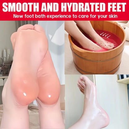 Foot Soak Sea Salt 60g Dry Cracked Heels Hypoallergenic – Moisturizing Mineral Foot Bath Salt 20-Min Relaxing Spa Treatment for Tired Aching