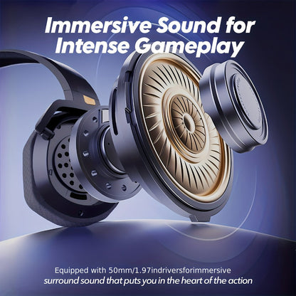 2.4GHz Wireless Gaming Earphones NUBWO G06, 7.1 Surround Sound, 23ms Ultra-Low Latency, 100H Battery