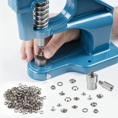 Grommet Machine Kit Eyelet Punch Tool Set for Entryways, Bedrooms and Living Spaces, with the Listed Configuration