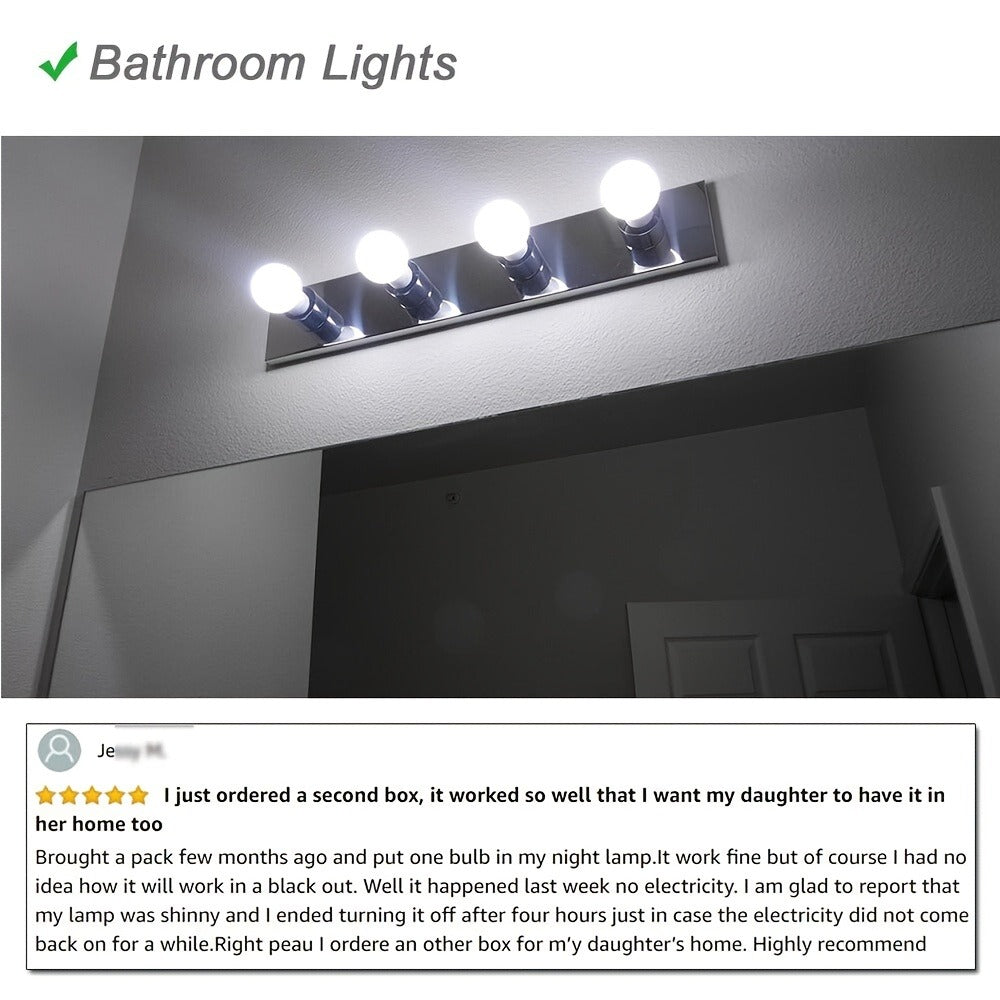 Rechargeable Emergency LED Light Bulb 12W 1100 Lumens 96W Equivalent with 800mAh Battery Backup
