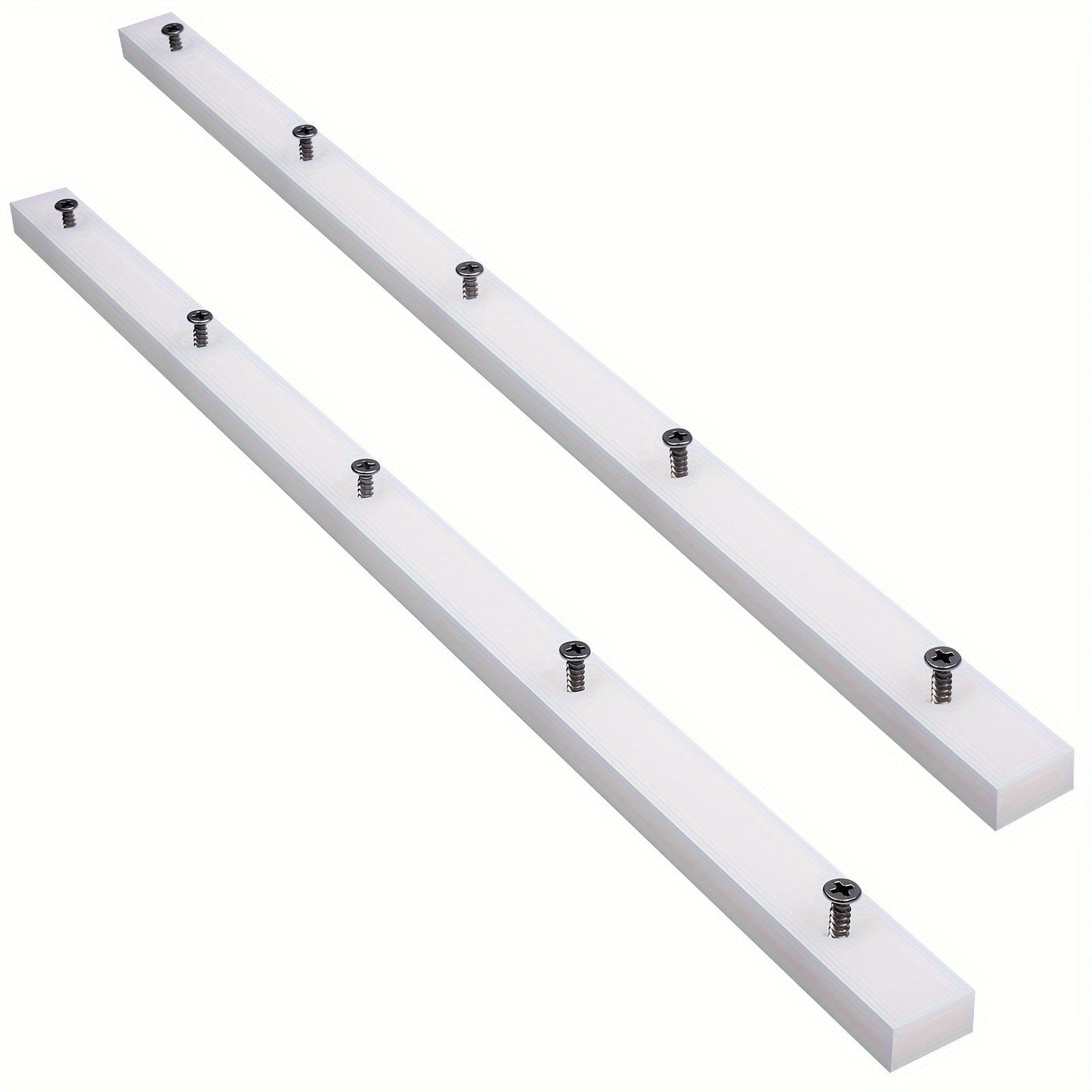 UHMW Miter Bar for Table Saw Crosscut Sled – 3/4" x 3/8" x 17" Predrilled T-Slot Track with 10 Screws for Jigs Fixtures & Miter Slots