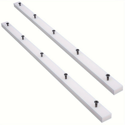 UHMW Miter Bar for Table Saw Crosscut Sled – 3/4" x 3/8" x 17" Predrilled T-Slot Track with 10 Screws for Jigs Fixtures & Miter Slots