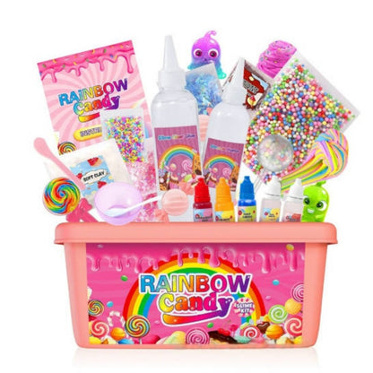 Novelty Slime Toy Ice Cream & Lollipop Set for Kids, Cute Food Shaped Squishy Slime, Fun Party Favors for Christmas Halloween Easter