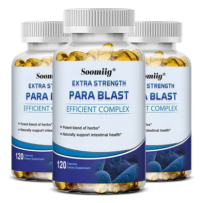PARA BLAST Gut Cleanse Capsules with Black Walnut Hull, Wormwood & Cranberry for Bath Time, Home Spa and Personal Care