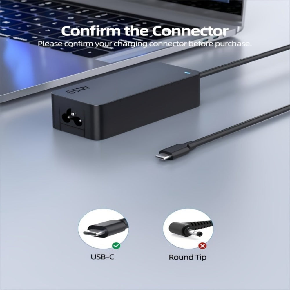 45W USB-C Laptop Charger for Lenovo Chromebook ThinkPad, HP Chromebook Spectre, Dell, Acer, Asus