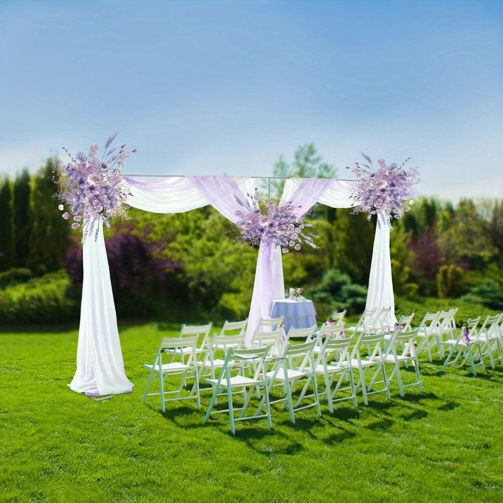 Pipe and Drape Backdrop Stand 10x20ft Heavy Duty Stainless Steel Portable Wedding Party Photography Background Support System with Base Kit