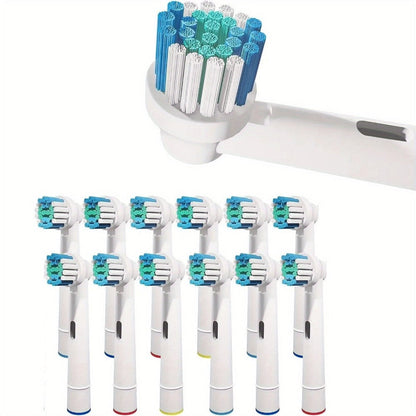 Replacement Toothbrush Heads Compatible with Oral-B Electric Toothbrush - 12 Pack Professional Brush Heads