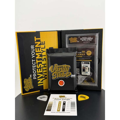 Sports Trading Cards, Basketball Vanity Slab with Black Label or Two-Slab Options for Display
