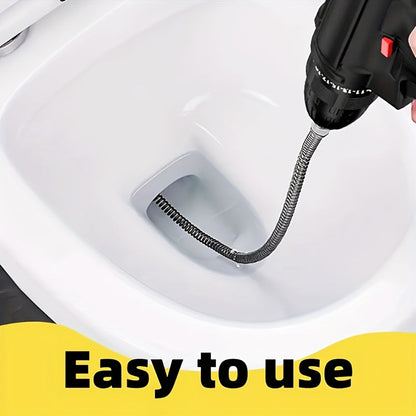 Drain Snake Pipe Unclogger 59 Inch Flexible Hair Clog Remover Tool for Sink, Toilet & Bathroom Drain