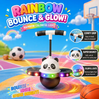 LED Light Up Bouncing Ball for Kids, Colorful Illuminated Balance Toy for Indoor & Outdoor Play, Fun Pink & Interesting Black