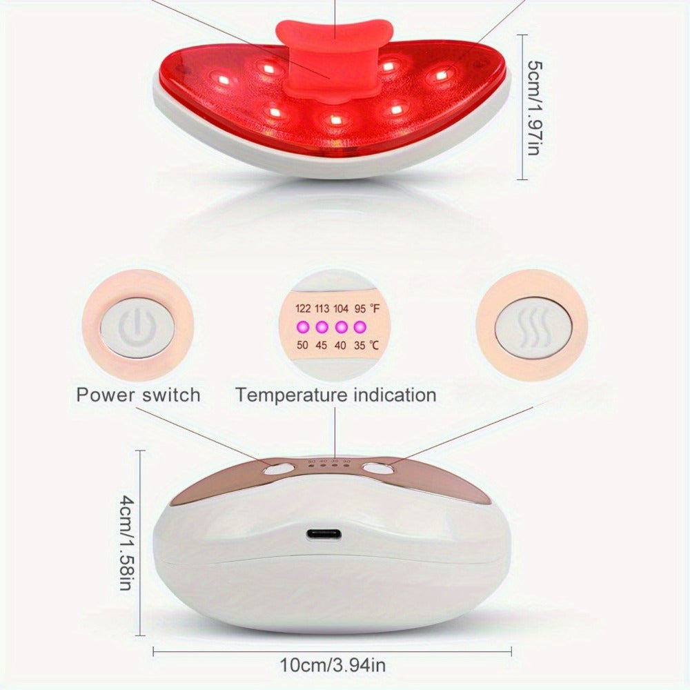 Lip Plumper Device for Women, Electric Lip Shaper & Trainer with 4 Adjustable Heating Temperatures for Fuller