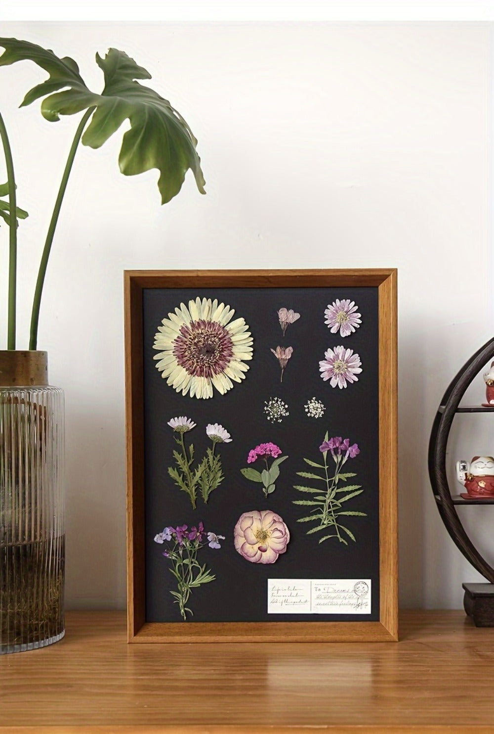 Dried Pressed Flowers for Resin 60pcs Real Pressed Flowers Dry Leaves Bulk Natural Herbs Kit for Scrapbooking DIY Art Crafts
