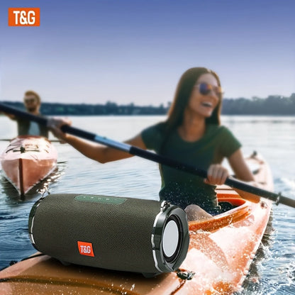 TG187 IPX4 Waterproof Outdoor Bluetooth Speaker | Dual Speakers, 4800mAh Rechargeable Battery, TWS Stereo Pairing