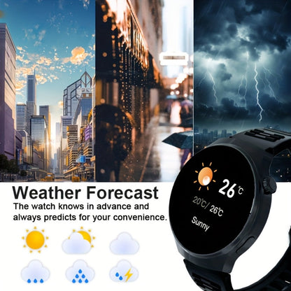 Smartwatch Round 2.01" Extra Large Screen with Wireless Calling, 100+ Sport Modes, Sleep and Heart Rate Readouts, Built-in Games Weather