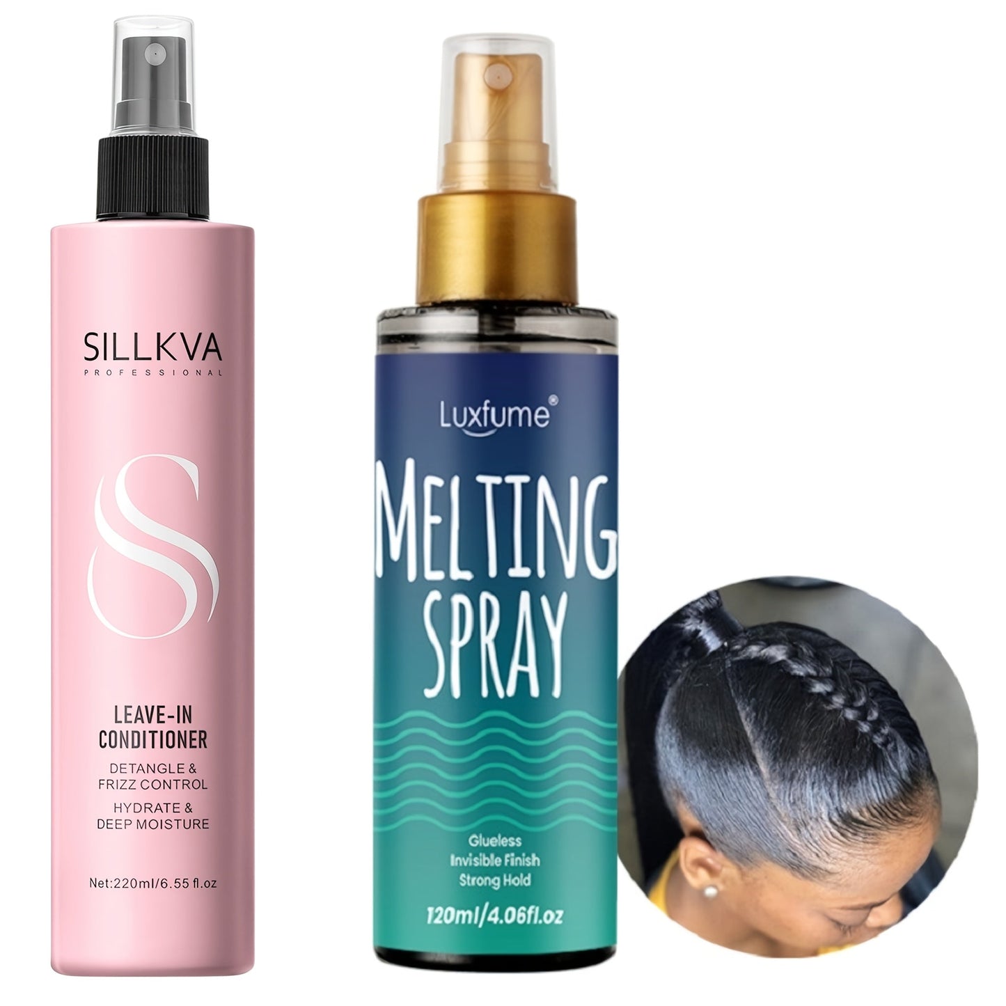 Strong Hold Hair Spray 24H for Women and Men – Flexible Natural Finish Shapes Hair, Secures Wigs and Controls Edges