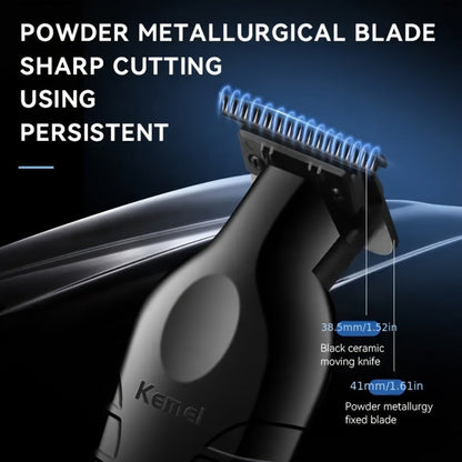 Hair Clipper Kemei KM-2299 Cordless Trimmer with USB Charging, Six Guide Combs and 180-Minute Runtime