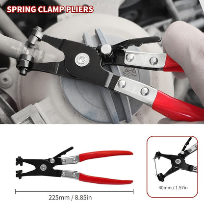 Fuel Line Pliers Set 8pcs Heavy Duty – Auto Fuel System Repair Kit with 80° Disconnect Pliers, Hose Clamp Pliers, Caliper & Filter Tool
