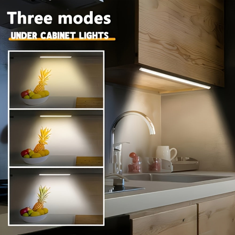 USB-C Rechargeable Motion Sensor LED Light Bar Sets in 10, 20 or 30cm Sizes and 6-, 9- or 12-Packs