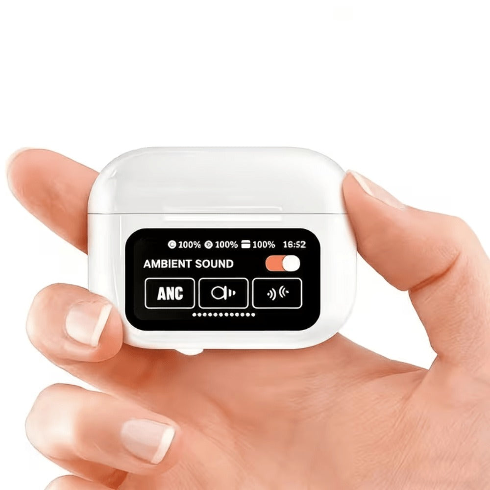 Wireless Earbuds 3-in-1 Standard, Translation or Screen Models with White Charging Case Options