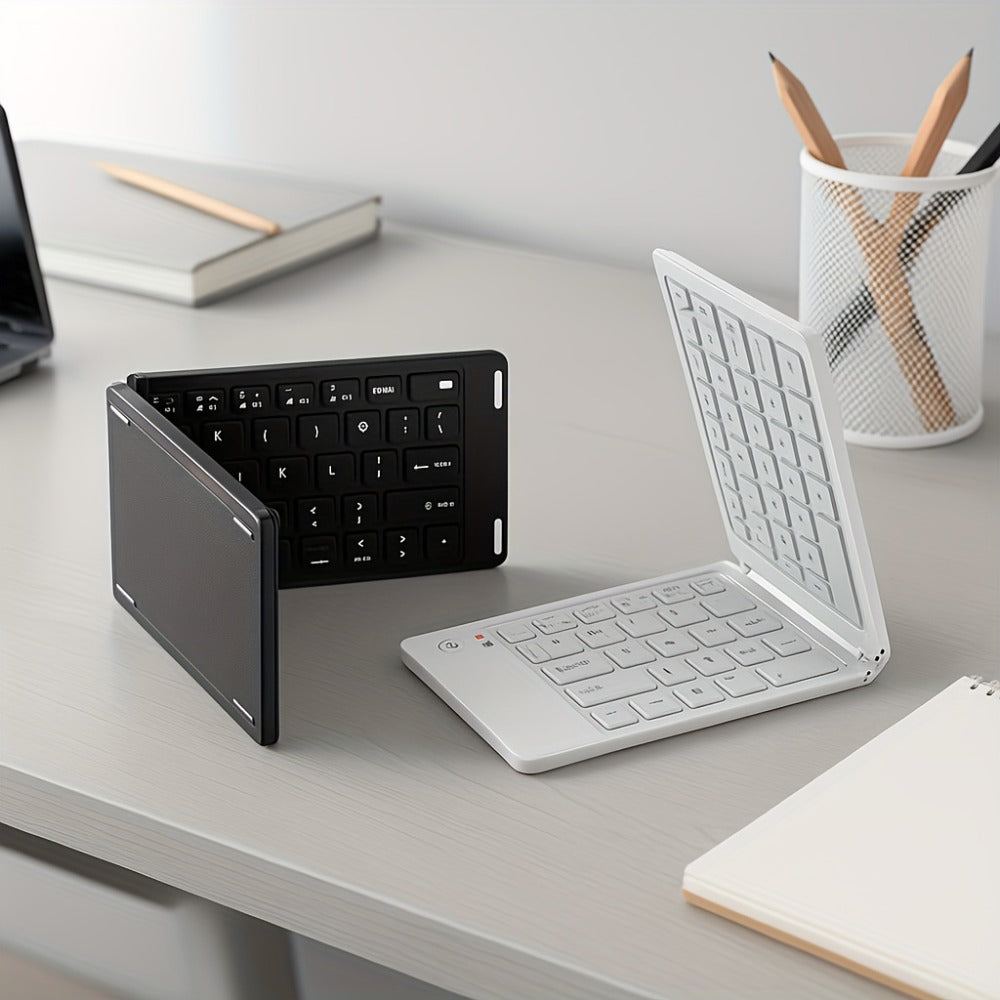 7.3mm Ultra-Slim Magnetic Wireless Keyboard Rechargeable Foldable Compact Bluetooth Keyboard for an Everyday Personal Care Routine