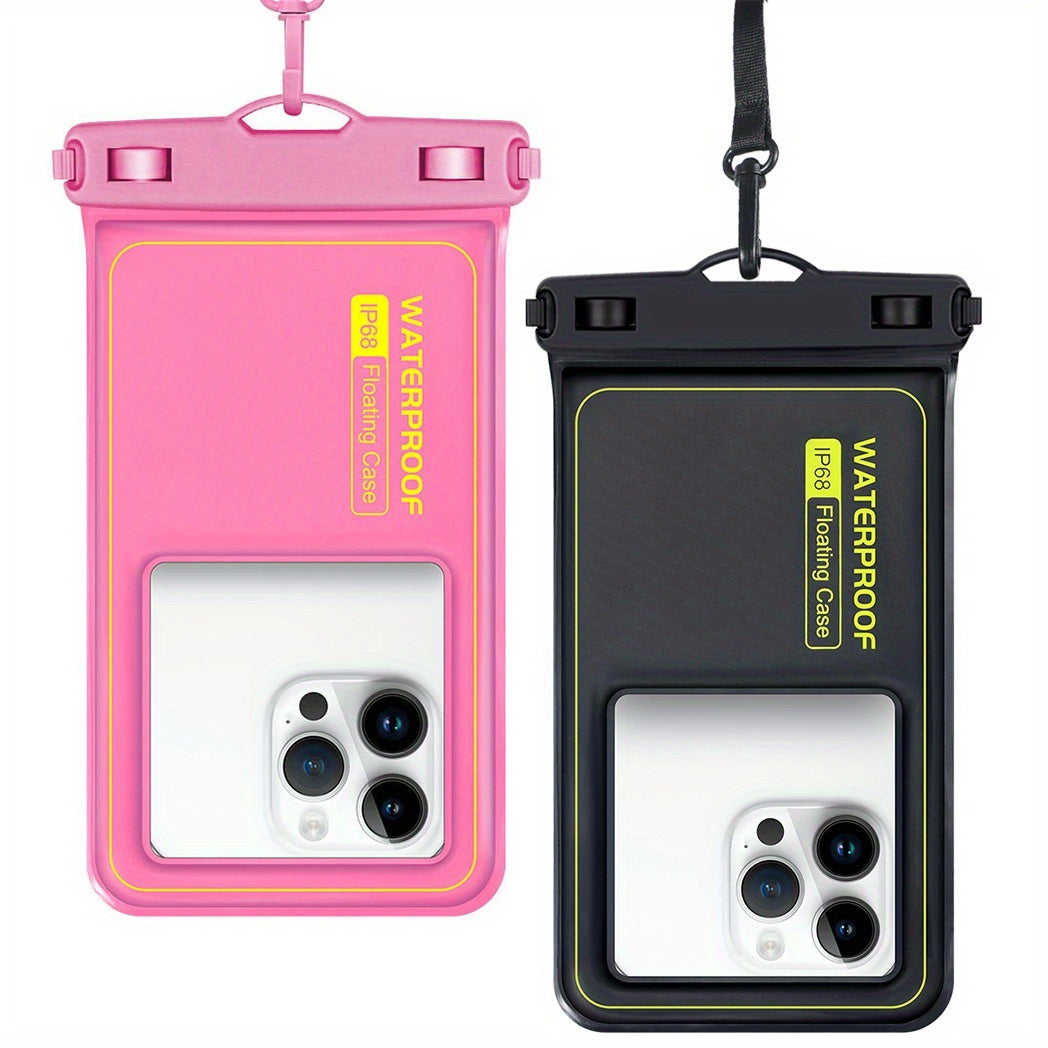 Buoyant Phone Dry Bag 2 Pack for iPhone 16 15 14 13 12 11 Pro Max Samsung Galaxy for Camping, Travel and Outdoor Use