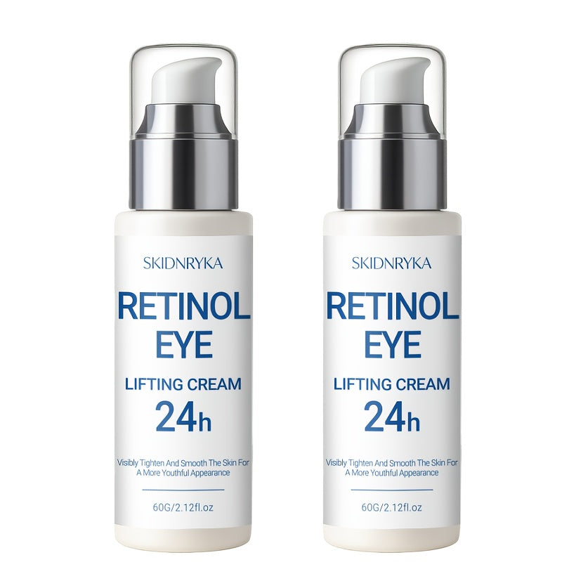 Eye Cream for Dark Circles & Puffiness 2 Pcs – Firming Hyaluronic Acid Eye Gel with Collagen Retinol Caffeine