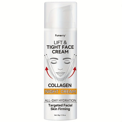 Snail Mucin Collagen Night Cream Firming Lifting Tightening Hydrating Moisturizing Anti-Aging Face Cream Soft Elastic Skin All Skin Types