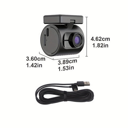KAWA Mini 3 2K Dash Cam – 1296P QHD WiFi APP & Voice Control, Super Capacitor, Color Night Vision, WDR, Loop Recording, 24H Parking Monitor