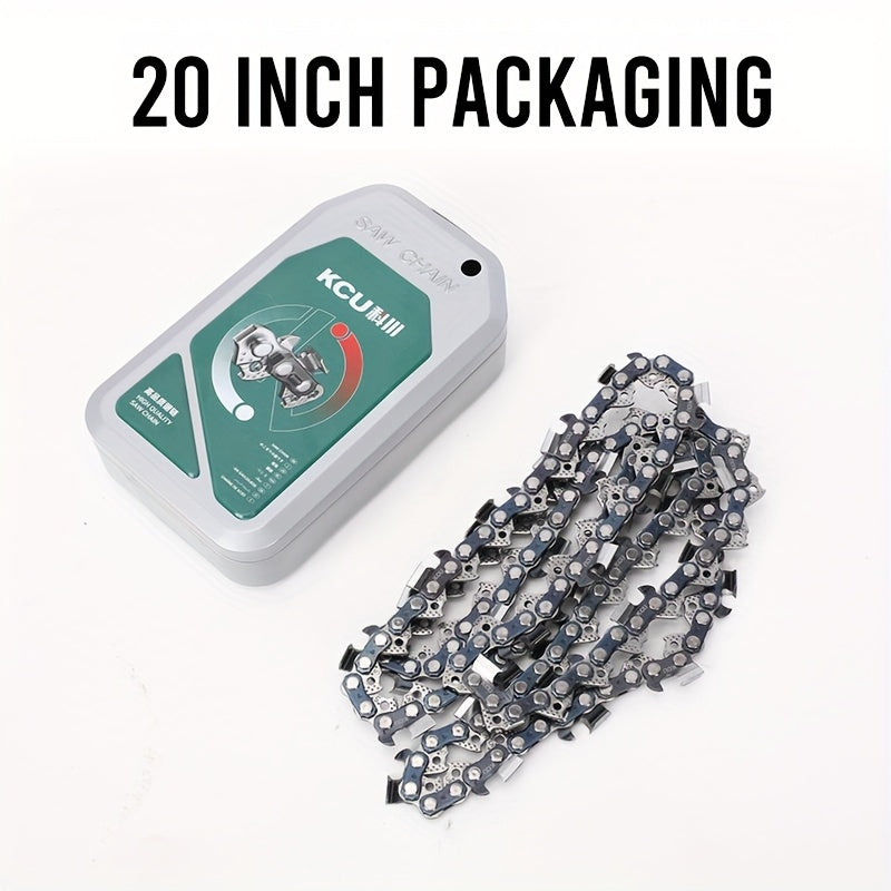 Chainsaw Chain Replacement Alloy, Wood Cutting Logging Tree Trimming for Garden, Patio and Yard Use