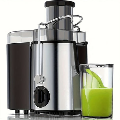 Juicer Machine 500W Centrifugal Juice Extractor with Pulp Separation 3-Inch Wide Mouth 3-Speed Settings Easy to Clean Detachable Parts High