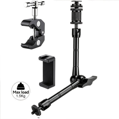 Magic Arm 11 Inch Friction Articulating with Super Clamp, Camera Arm for DSLR, LCD Monitor, LED Light