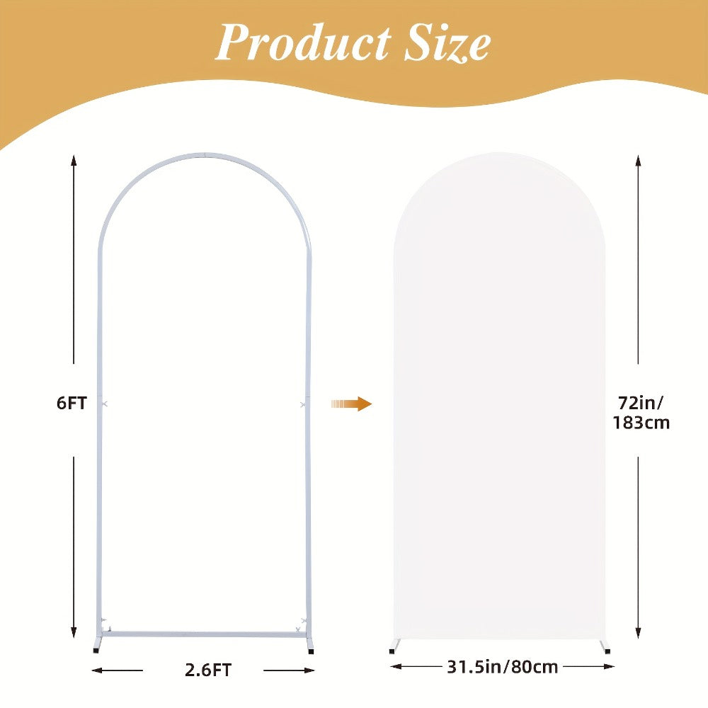 Six-Foot Fitted Arch Photography Backdrop Cover in Navy Blue or Royal Blue for Compatible Frames